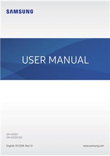 Samsung Galaxy A05 manual. Tablet Instructions.